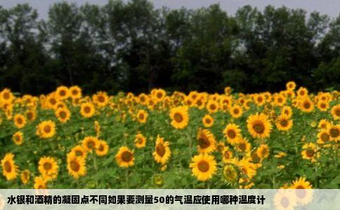 水银和酒精的凝固点不同如果要测量50的气温应使用哪种温度计