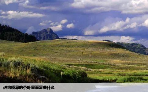 送给领导的茶叶里面写些什么