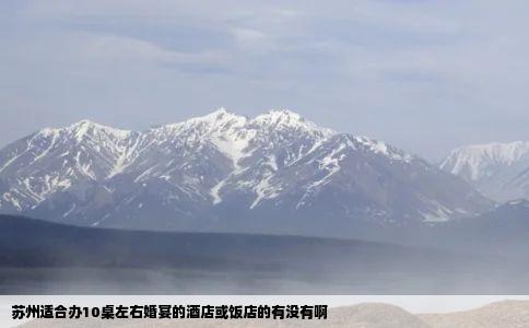 苏州适合办10桌左右婚宴的酒店或饭店的有没有啊