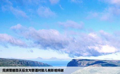 同房受精四天后女方醉酒对胎儿有影响吗谢