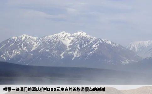 推荐一些澳门的酒店价格300元左右的近旅游景点的谢谢