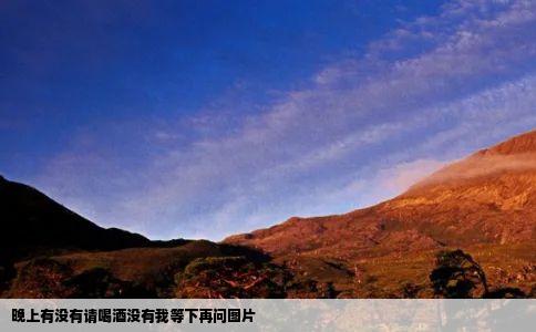 晚上有没有请喝酒没有我等下再问图片