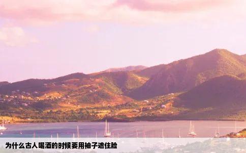 为什么古人喝酒的时候要用袖子遮住脸