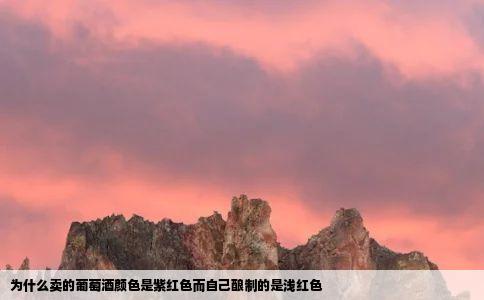 为什么卖的葡萄酒颜色是紫红色而自己酿制的是浅红色