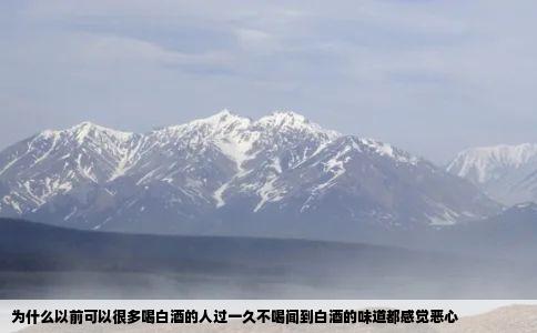 为什么以前可以很多喝白酒的人过一久不喝闻到白酒的味道都感觉恶心