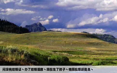 问没有结婚证丶办了结婚酒席丶现在生了孩子丶他现在想赶我走丶