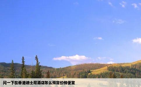 问一下在香港迪士尼酒店怎么预定价格便宜