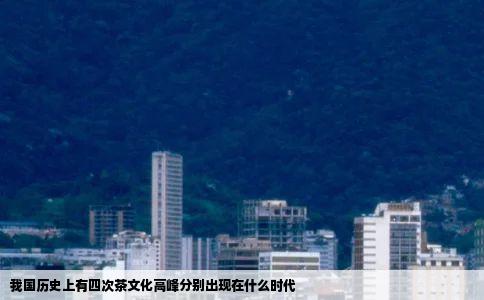 我国历史上有四次茶文化高峰分别出现在什么时代