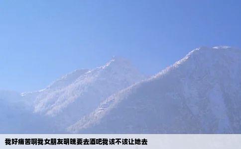 我好痛苦啊我女朋友明晚要去酒吧我该不该让她去