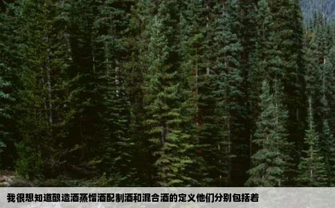 我很想知道酿造酒蒸馏酒配制酒和混合酒的定义他们分别包括着