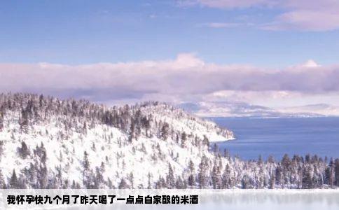 我怀孕快九个月了昨天喝了一点点自家酿的米酒