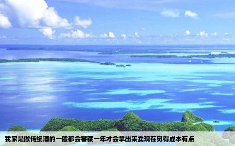 我家是做传统酒的一般都会窖藏一年才会拿出来卖现在觉得成本有点