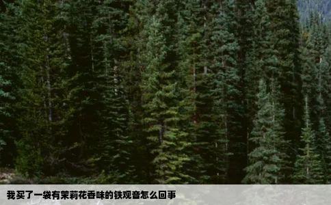 我买了一袋有茉莉花香味的铁观音怎么回事