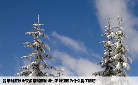 我平时应酬比较多常喝酒抽烟也不知道因为什么得了脂肪