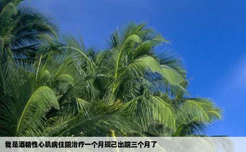 我是酒精性心肌病住院治疗一个月现己出院三个月了