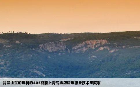 我是山东的理科的405能能上青岛酒店管理职业技术学院啊
