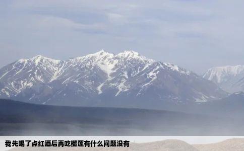 我先喝了点红酒后再吃榴莲有什么问题没有