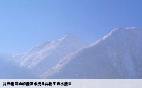 我先用啤酒和洗发水洗头再用生姜水洗头