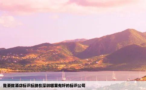 我要做酒店标识标牌在深圳哪里有好的标识公司