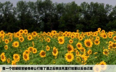 我一个邻居经常被他老公打喝了酒之后就往死里打如果以后自己嫁