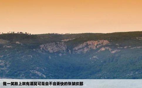 我一笑脸上就有酒窝可是会不会更快的张皱纹那