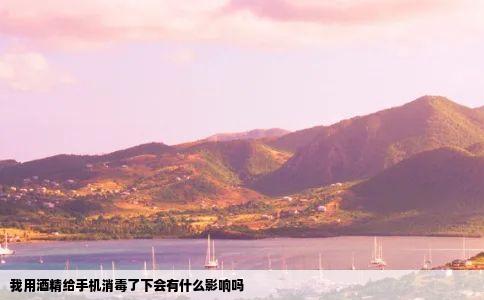 我用酒精给手机消毒了下会有什么影响吗