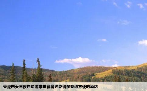香港四天三夜自助游求推荐旁边吃得多交通方便的酒店