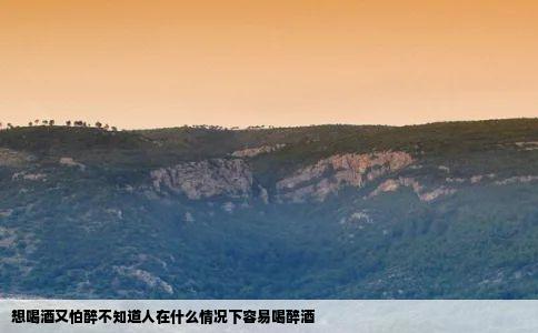 想喝酒又怕醉不知道人在什么情况下容易喝醉酒