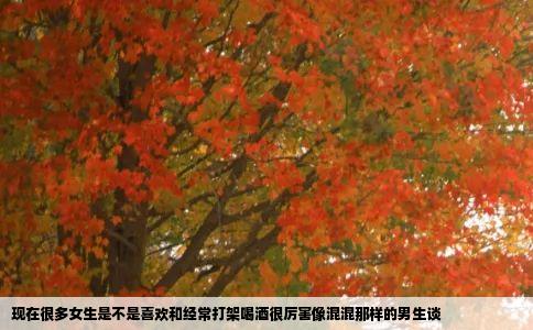 现在很多女生是不是喜欢和经常打架喝酒很厉害像混混那样的男生谈