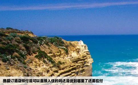 携程订酒店预付是可以直接入住的吗还是说到哪里了还要在付