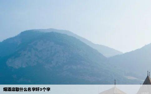 烟酒店取什么名字好3个字