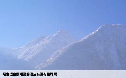 烟台适合做婚宴的酒店有没有推荐呢