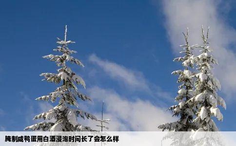 腌制咸鸭蛋用白酒浸泡时间长了会怎么样