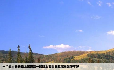 一个男人天天晚上喝啤酒一般晚上要喝五瓶那样喝好不好