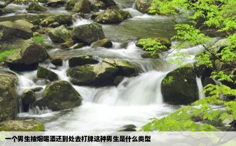 一个男生抽烟喝酒还到处去打牌这种男生是什么类型