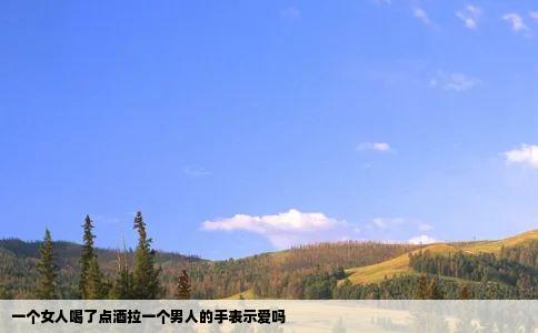 一个女人喝了点酒拉一个男人的手表示爱吗