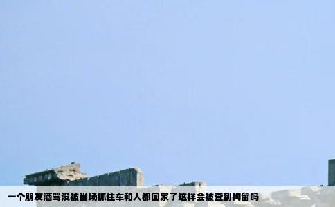 一个朋友酒驾没被当场抓住车和人都回家了这样会被查到拘留吗