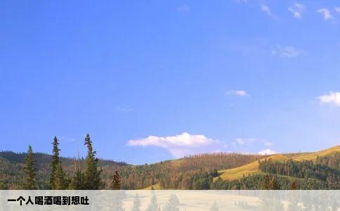 一个人喝酒喝到想吐