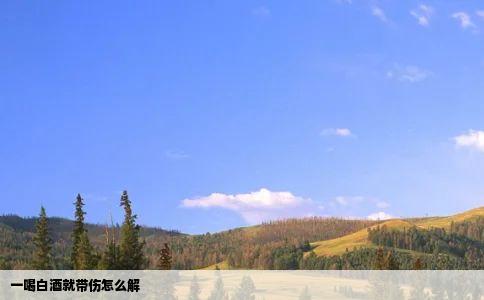一喝白酒就带伤怎么解