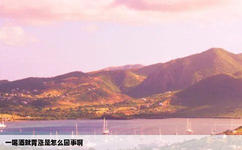 一喝酒就胃涨是怎么回事啊