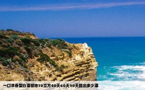 一口浓香型白酒窖池10立方40天60天90天能出多少酒