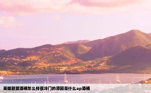 英雄联盟酒桶怎么样很冷门的原因是什么ap酒桶