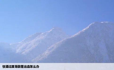 饮酒过度导致胃出血怎么办