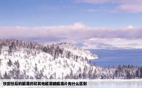 饮前饮后的解酒药和其他解酒糖解酒片有什么区别