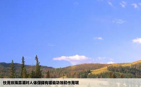 饮用玫瑰露酒对人体保健有哪些功效和作用呢