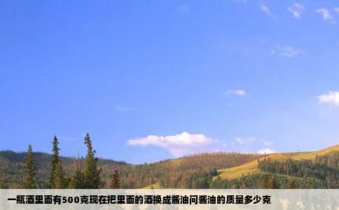 一瓶酒里面有500克现在把里面的酒换成酱油问酱油的质量多少克