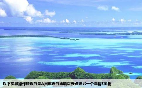 以下实验操作错误的是A用燃着的酒精灯去点燃另一个酒精灯B用