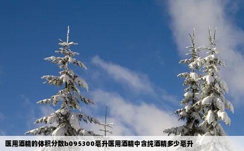 医用酒精的体积分数b095300毫升医用酒精中含纯酒精多少毫升