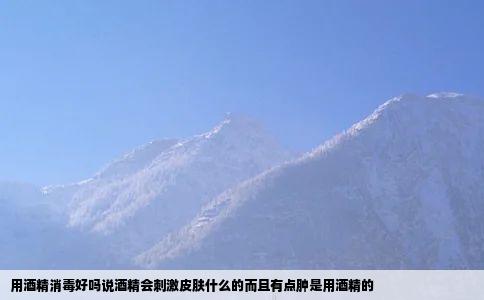 用酒精消毒好吗说酒精会刺激皮肤什么的而且有点肿是用酒精的