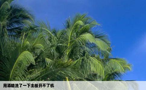 用酒精洗了一下主板开不了机